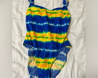 Vintage Sassafras tie die 90’s one piece size 13/14 (but fits more like a 10 today)