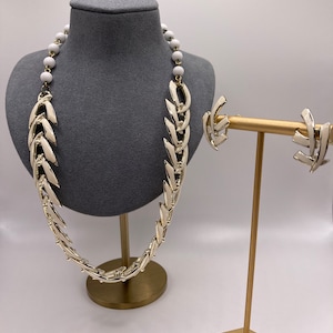 Vintage Coro necklace and earring set, Coro Jewelry
