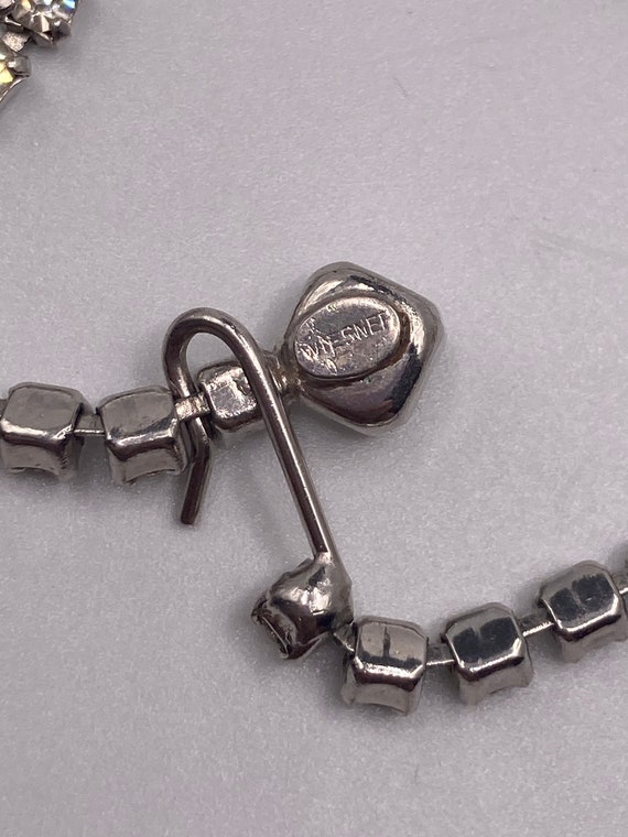 Rhinestone necklace by Weisner, hook clasp, Y sha… - image 3