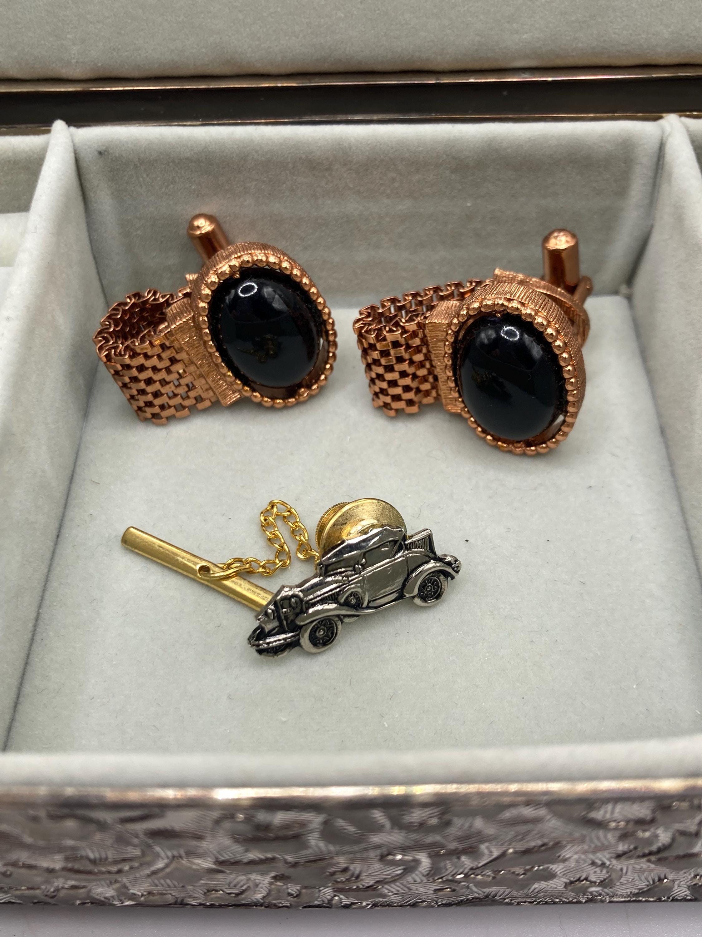 Vintage Cufflinks and Tie Pin Tie Clip Assortment, Men's Jewelry - Etsy