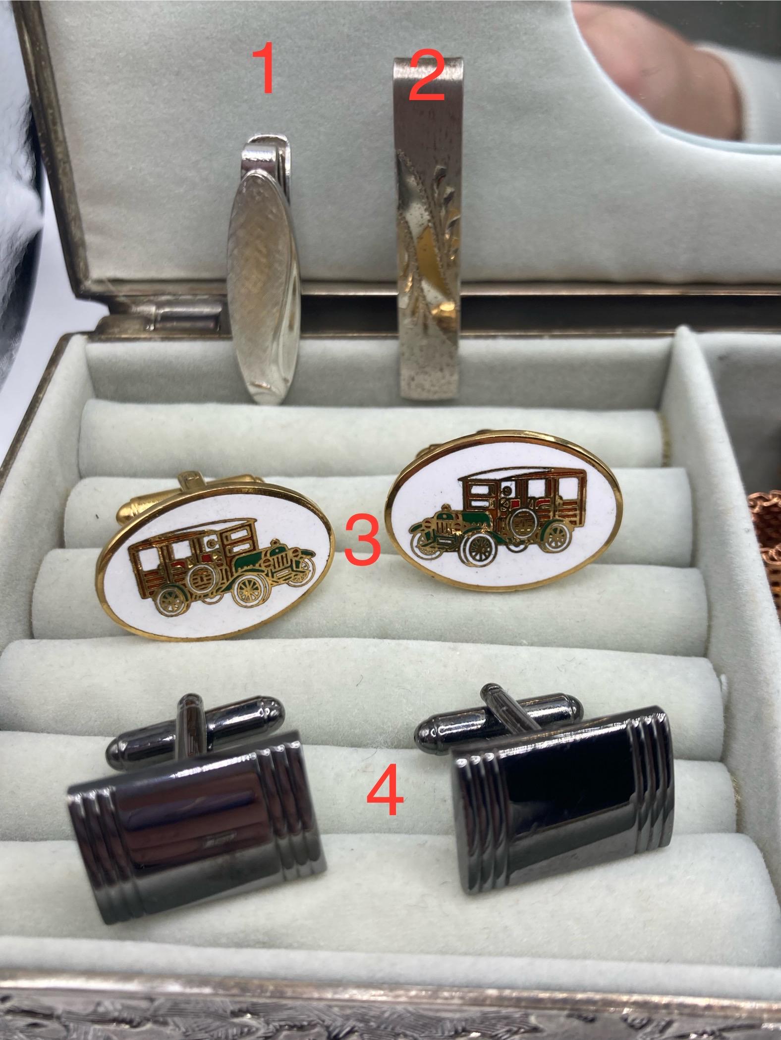Boutons De Manchette Et épingle à Cravate Oxford - Vintage NOS (New Old Stock) - Neuf Sans Emballage
