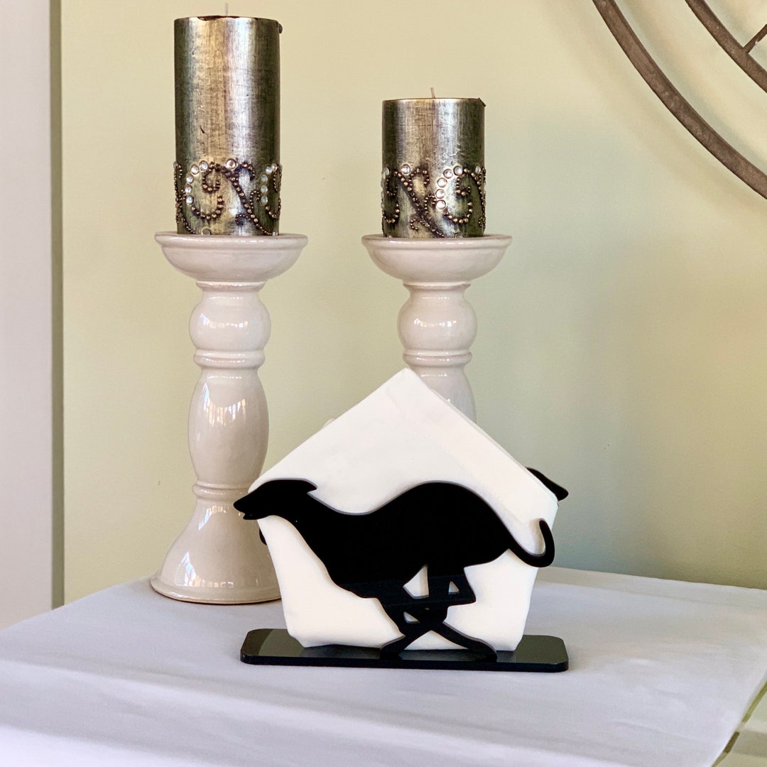 Greyhound/galgo/whippet/sighthound Napkin Holder or Letter Holder Etsy