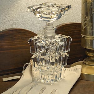 Vintage French Cut Crystal Perfume Bottle