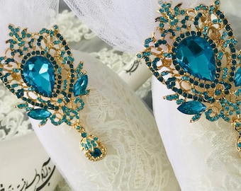 Sofreh Aghd Kaleh Ghand Set with Gorgeous Austrian Imitation Crystal Rhinestone for Persian Wedding Aroosi