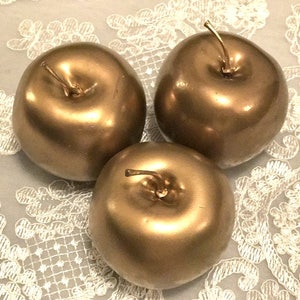 Manzana dorada de tamaño real para tu Sofreh aghd Aroosi Set de tres