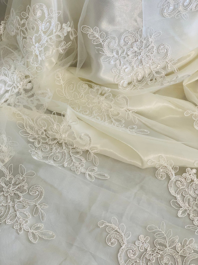 Sofreh Aghd White Overlay Floral Lace Netting Cloth With - Etsy