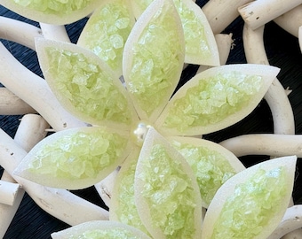 Sofreh Aghd Green Color Nabat Flowers for Persian Wedding (Set of 3 Flowers)