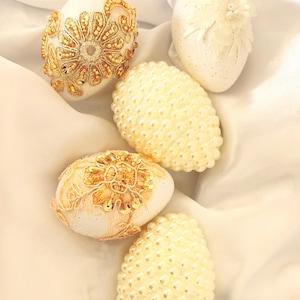 Sofreh Aghd Set of Five decorative Eggs for your Spread, Persian Wedding Aroosi