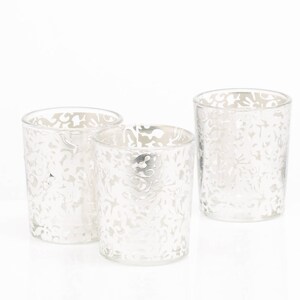Silver Lace Votive Holder Set of 12 for Sofreh Aghd