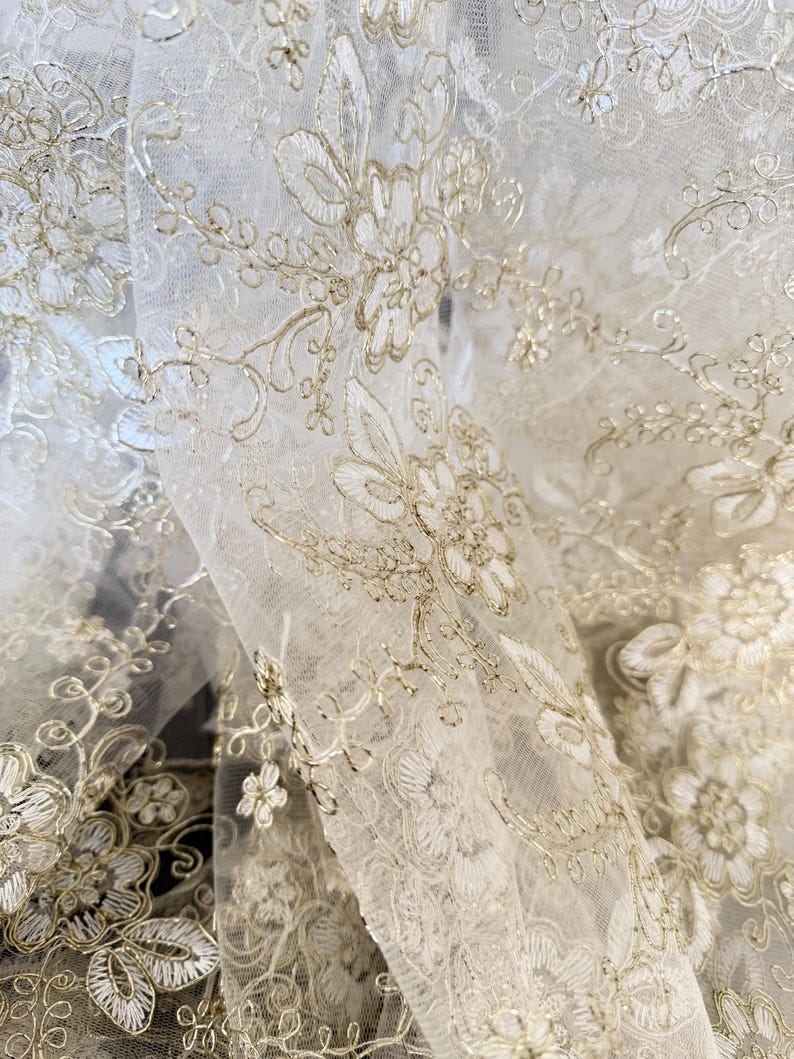 Sofreh aghd gold embroidery lace overlay cloth 72 x 72 image 10