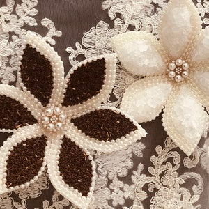 Sofreh Aghd Nabat and Esphand Flower with Pearl Trimming for Persian Wedding Aroosi