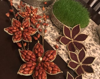 Sofreh Haftseen/Haftsin One Sumac and One Senjed Flower Persian New Year Norouz