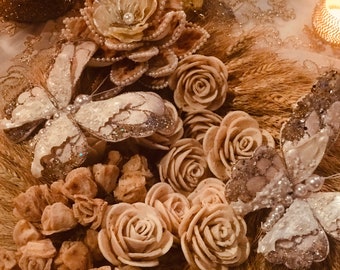 Sofreh Aghd Nine Bread Rose Flower for Persian Wedding