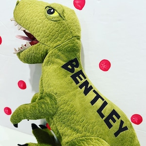 Large Stuffed T-Rex Dinosaur Name Gifts for Boys, Cute Custom Name Dinosaur, Personalized Dinosaur Birthday Gift