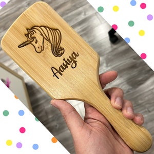 Personalized Unicorn Hairbrush, Princess Hair brush, Cute Cat Gifts, Personalized Gifts, Kids Plush Wet Hairbrush, Kids Gifts, Christmas