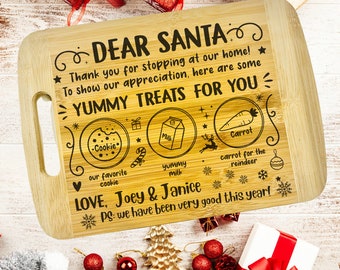 Santa Board, Dear Santa, Christmas Tray, Kids Christmas, Christmas Eve, Christmas Gifts, Milk And Cookies For Santa, Christmas Board