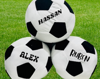 Personalized Plush Soccer Ball, Soccer Ball Personalized, Custom Sports Soccer Ball Party Decor, Cute Birthday Plush Gift, Christmas Gift