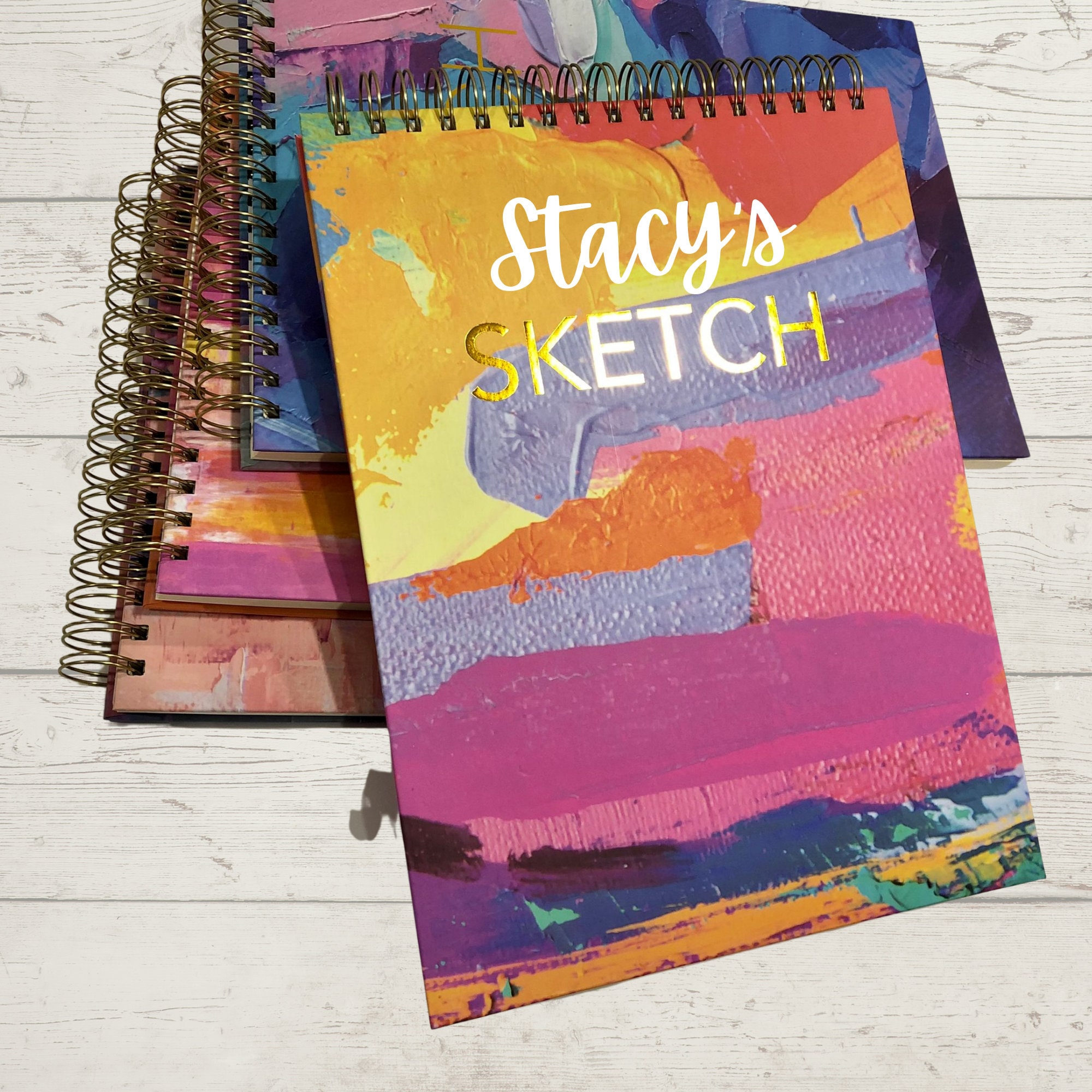 8.5X11 Hardbound Sketch Book Double-Sided Hardcover Sketchbook Spiral  Sketch