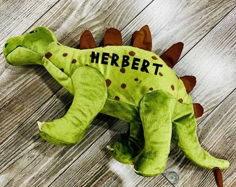 Large Stuffed Stegosaurus Dinosaur Name Gifts for Boys, Cute Custom Name Dinosaur, Personalized Dinosaur Birthday Gift
