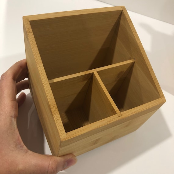  Portalápices personalizado de madera para escritorio