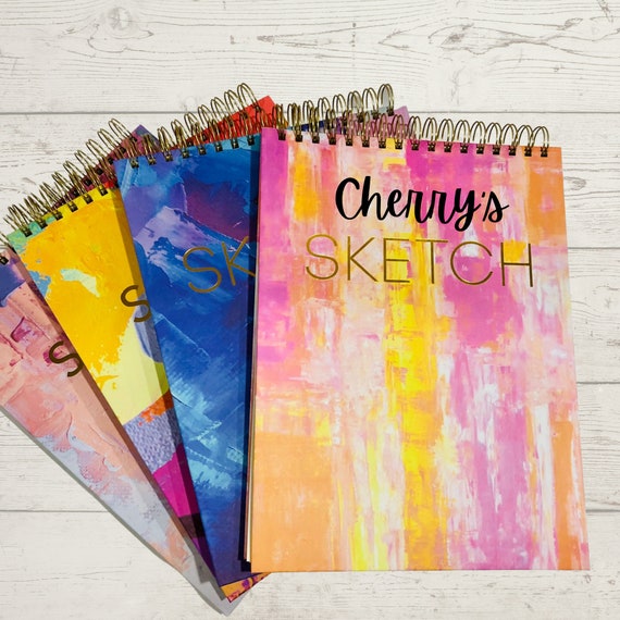 Sketch Book: Checkered Sketchbook Scetchpad for Drawing Or Doodling Notebook Pad for Creative Artists Pink White