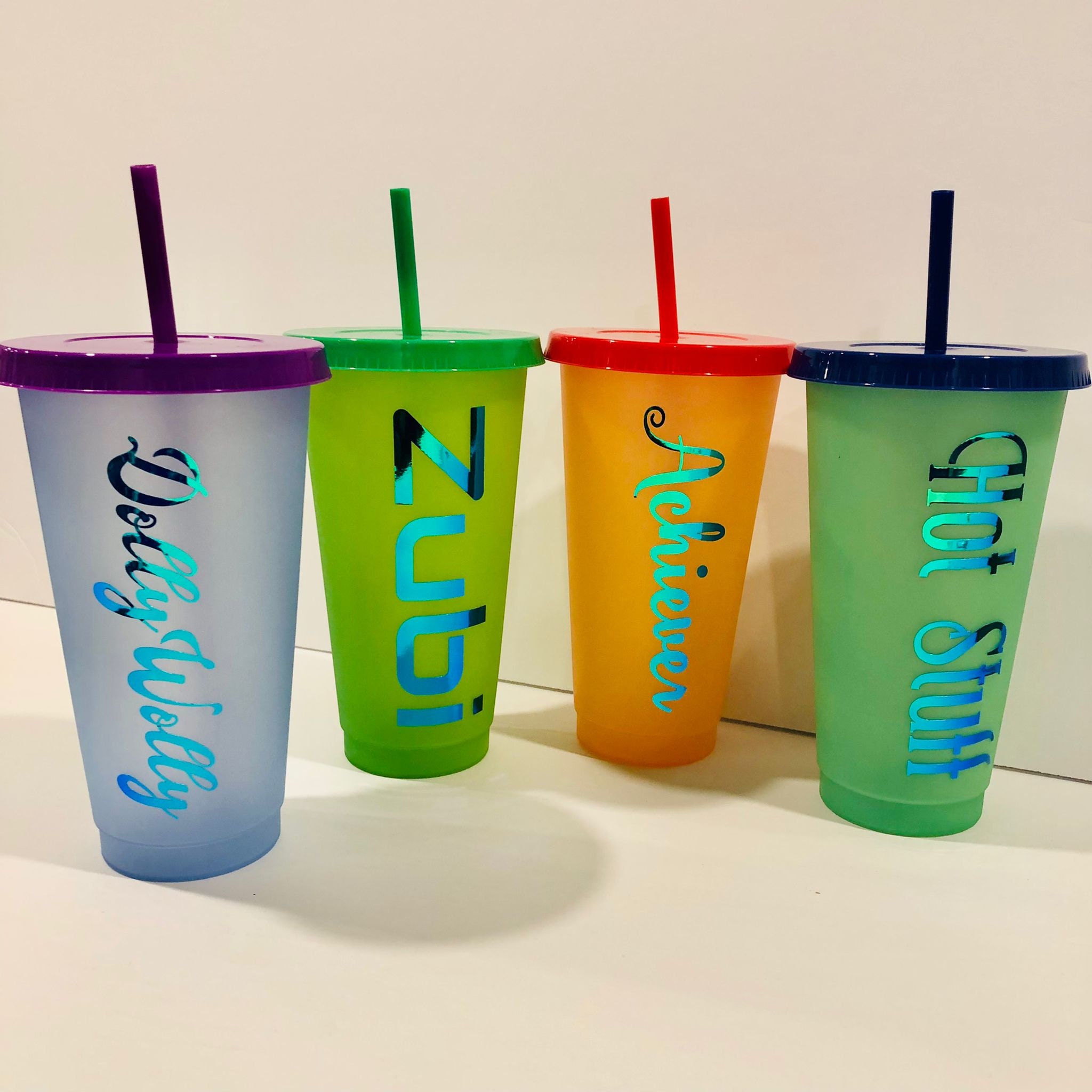 24oz Personalized Custom Cold Color Changing Cups For Women Girls