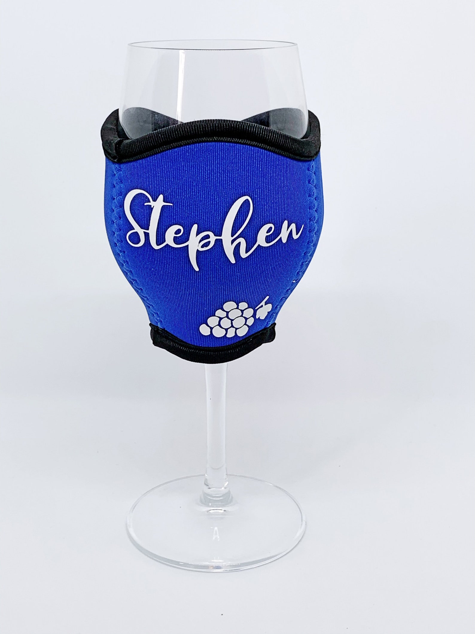 Personalised Wine Glass Cooler Neoprene Etsy
