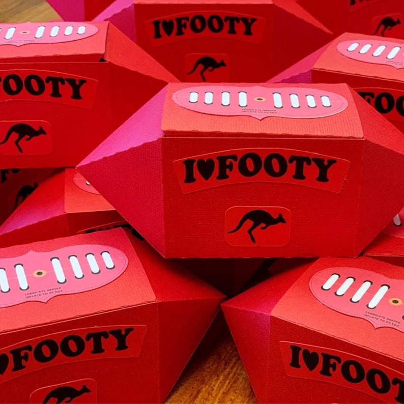 AFL & AFLW Aussie Rules Football Party Favours 12 pack Etsy