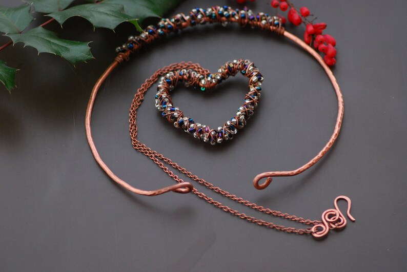 Copper Anniversary Gift Copper Gift Holiday Jewelry Copper Etsy