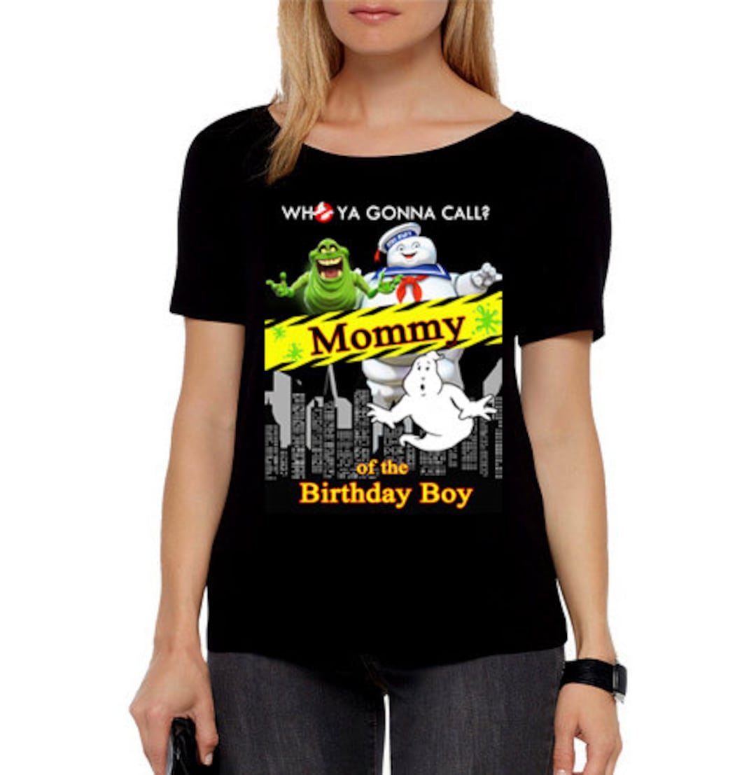 Ghostbuster Birthday Shirt, Iron on Transfer Mom of the Birthday Boy Girl, Ghost Buster Birthday