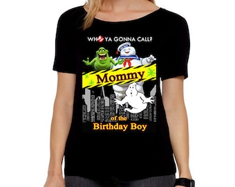 Ghostbuster Birthday Shirt, Iron On Transfer Mom of the Birthday Boy Girl, Ghost buster Birthday Iron On Digital DIY Mother Dad IronOn Image