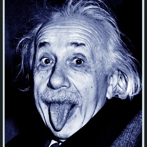 Laminated ALBERT EINSTEIN Poster Wall Chart - A4 Size