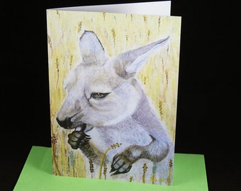 Wallaby Greeting Card
