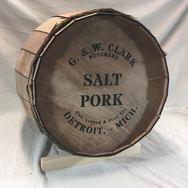 Stencil - G & W Clark of Detroit, Salt Pork