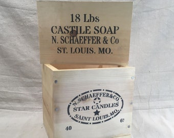 Stencil - N. Schaeffer & Co. - Star Candles AND Soap