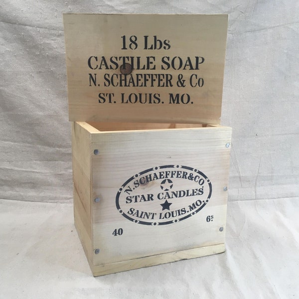 Stencil - N. Schaeffer & Co. - Star Candles AND Soap