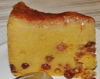 Jamaican Cornmeal Pudding (vegan)