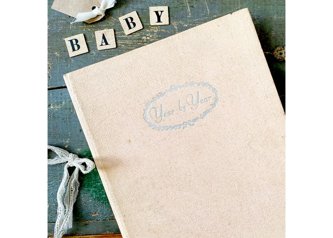 Vintage Baby Record Memory Book 1960s Unused Etsy
