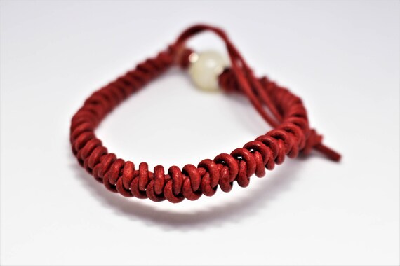snake knot leather bracelet