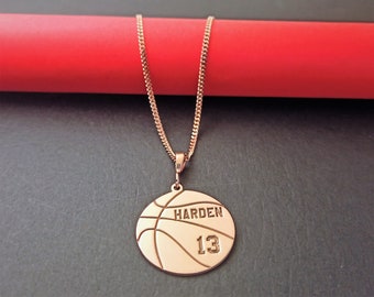 MIAOGIFT Basketball Necklace Hall of Fame Pendant Necklace Chain Believe in Yourself You Will Be Unstoppable Sports Jewelry Inspirational Quote Baseball Gift for Teens Daughter Son 