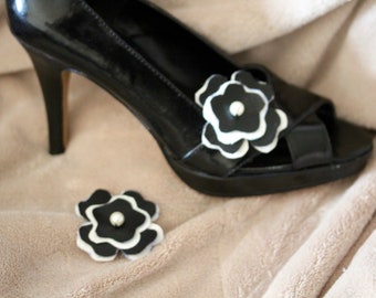 Shoe Clips with  flower