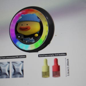 Duck Cartoon Car-luchtverfrisser met muziekritmelamp
