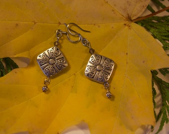 Silver earrings