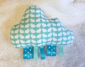 Baby cloud soft rattle teether toy gift
