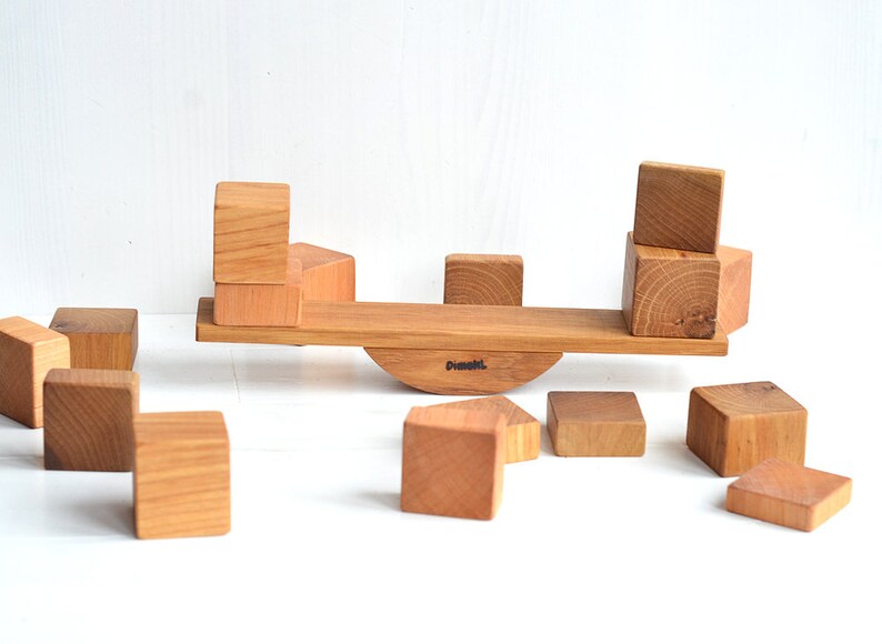 Wood Balance Toy Wooden Balancing Toy Set of Learning Toys Etsy