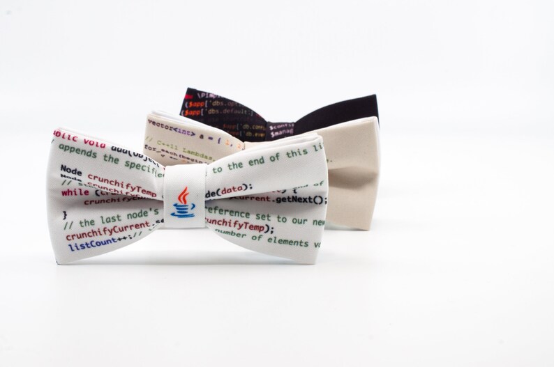 Smart bow tie Java bow tie Gift for lover Gift for nerd
