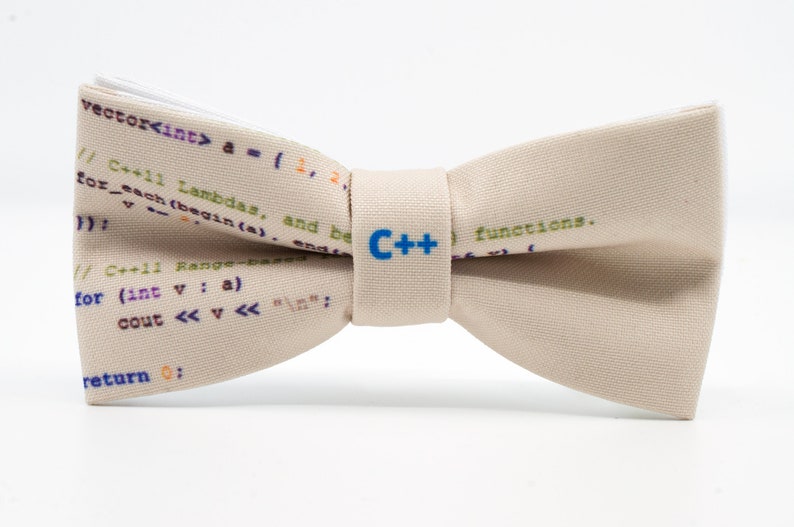 Smart bow tie Java bow tie Gift for lover Gift for nerd