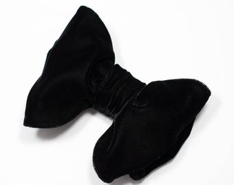 Men Big Bow tie, Oversized Bow tie in velvet, Tom Ford style Bow tie