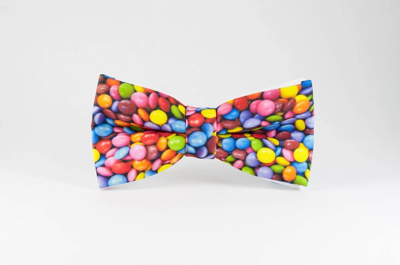 M&M Candy Bow Ties Colorful Jelly Beans Candy Ties Etsy