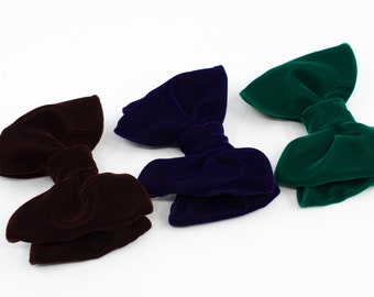 Brown Velvet, Oversized Bow tie, Tom ford style